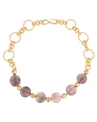 Sylvia Toledano Halskette Round&Chain Purple