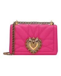 Dolce & Gabbana Mittelgroße Schultertasche Devotion Pink