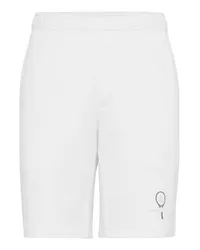 Brunello Cucinelli Bermuda mit Tennis-Logo White