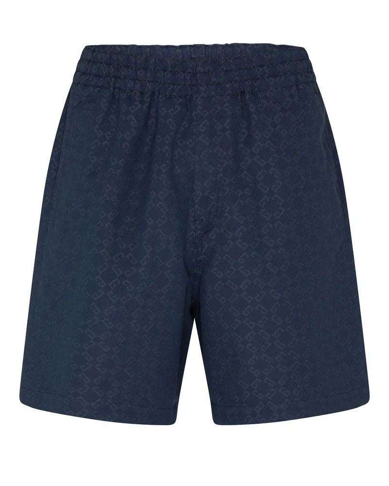 Givenchy Bermuda-Shorts aus glänzendem Denim mit Monogramm 72 