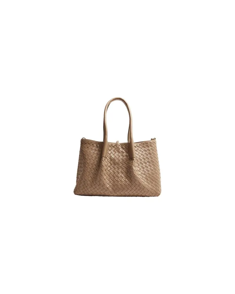 Bottega Veneta Handtasche Hop Large Brown