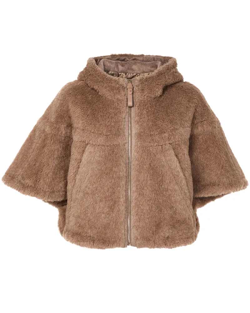 Max Mara Cape aus Teddy-Stoff Petalo 