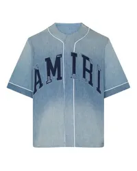 Amiri Baseball-Hemd Amiri Sunfaded Blue