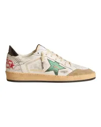 Golden Goose Ball Star Double Quarter Sneaker White