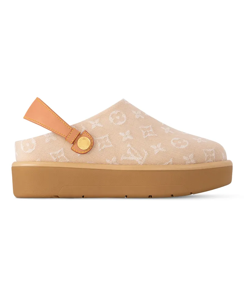 Louis Vuitton Aspen Clog mit Plateausohle 