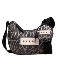 Marni Puff Hobo-Tasche Black