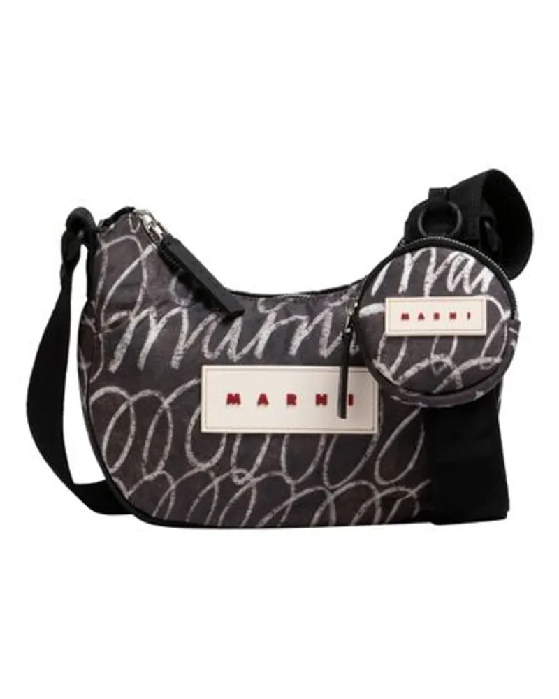 Marni Puff Hobo Tasche Black