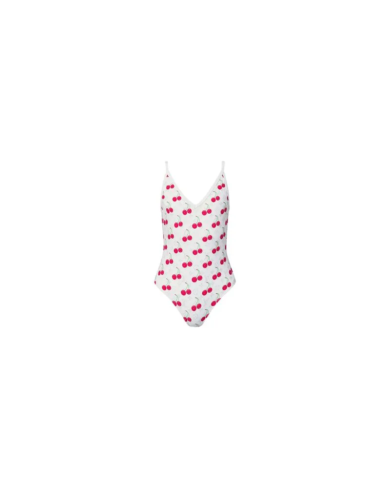 Louis Vuitton LV x TM Cherry Badeanzug White
