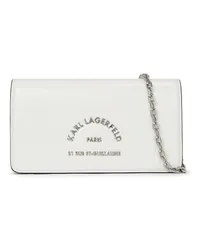 Karl Lagerfeld Rue St-Guillaume Beutel mit Metall White