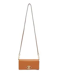 Valentino Garavani Brieftasche mit Riemchen Vlogo The Bold Edition Beige