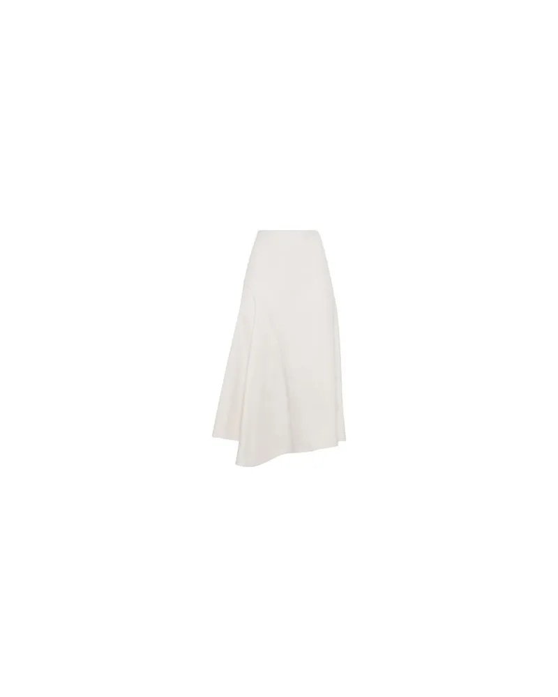 Brunello Cucinelli Asymmetrischer Rock White