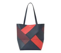 Mittelgroße grafische Cabas-Tasche Puzzle Fold