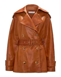 J.W.Anderson Kurze Trench-Jacke Brown