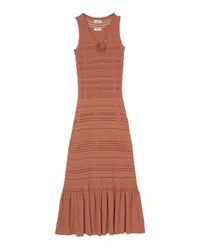 Sandro Langes Strickkleid Brown