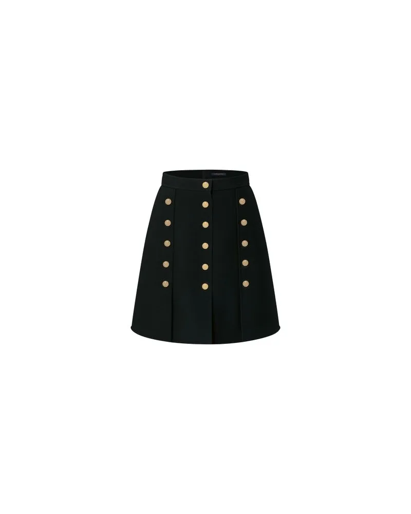 Louis Vuitton Minirock mit Knöpfen Black