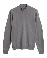 J.Lindeberg Sweatshirt mit kurzem Reißverschluss Kiyan Grey