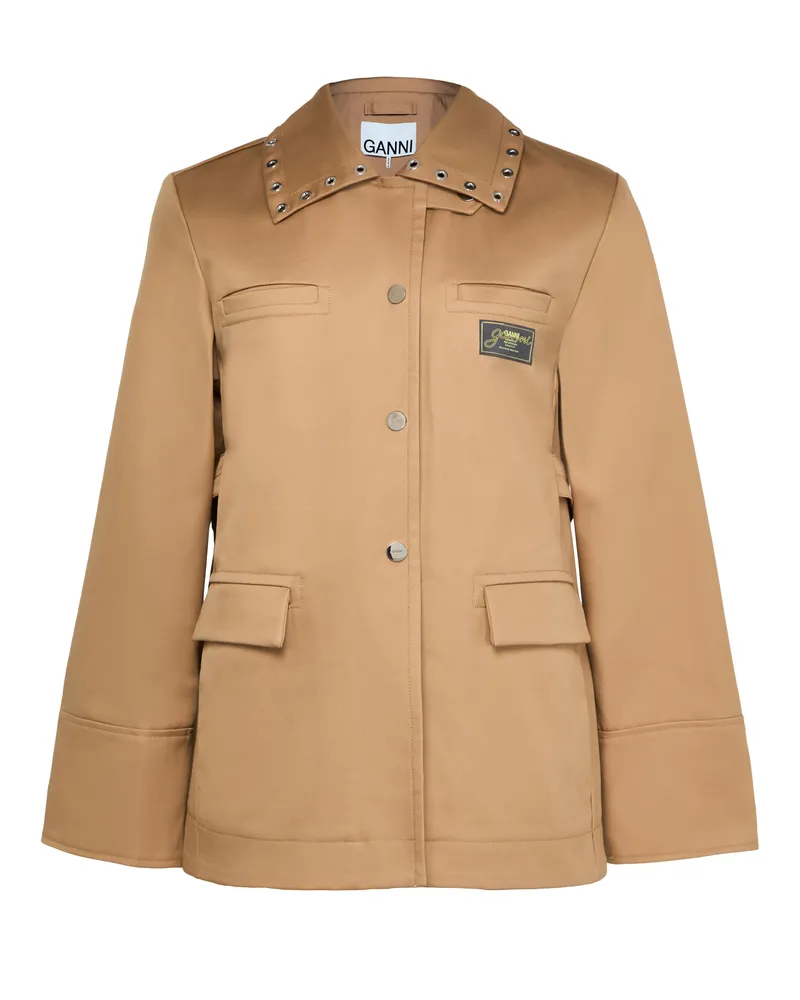Ganni Jacke aus gebondeter Baumwolle 