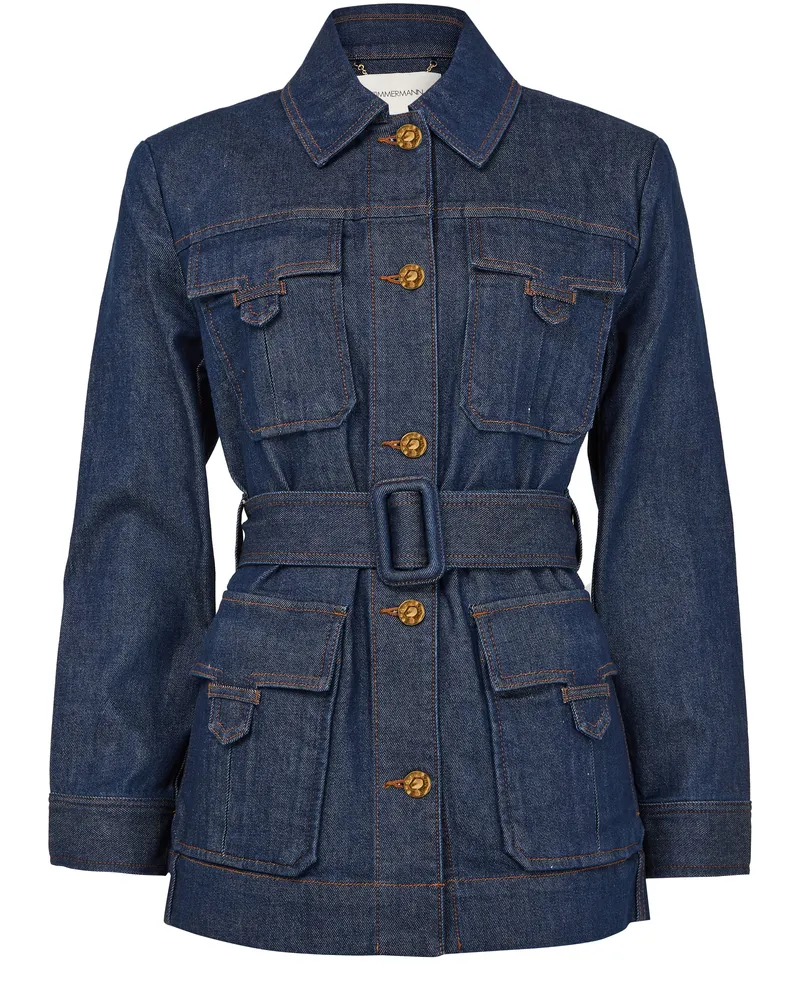 Zimmermann Safarijacke Illuminate aus Denim 