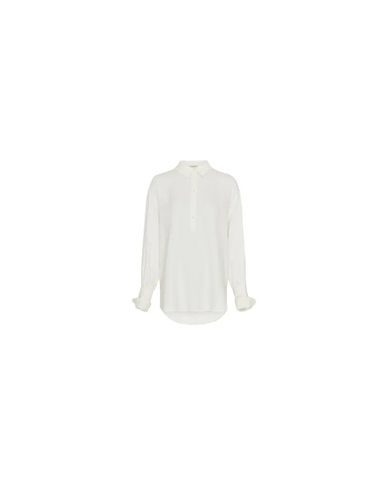 Anine Bing Oversized Hemdbluse Lake White