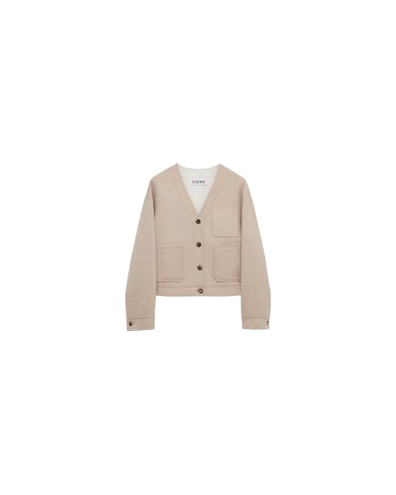 Loewe Wildleder-Jacke Beige