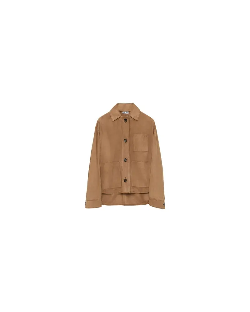 Loewe Wildleder-Jacke Beige