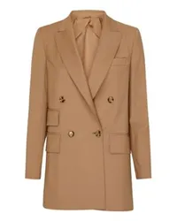 Max Mara Zweireihige Jacke Nebbie Beige