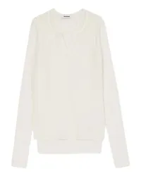 Sandro Wollpullover im Lagenlook White