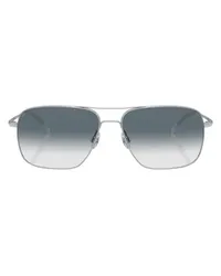 Oliver Peoples Rechteckige Sonnenbrille Clifton Silver