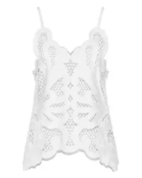 Dolce & Gabbana Baumwolltop mit ausgeschnittenen Details White