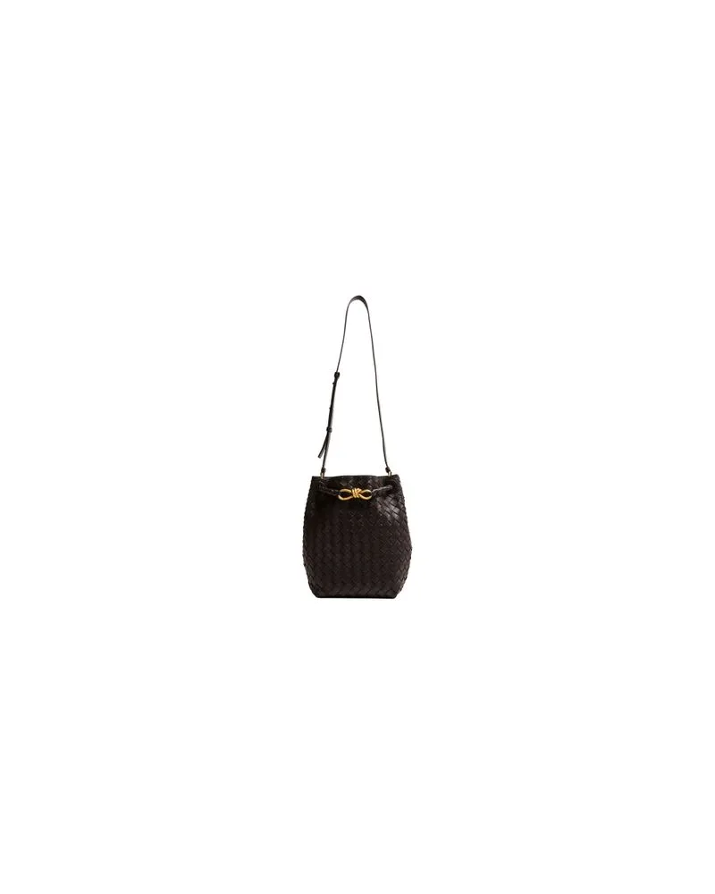Bottega Veneta Kleiner Andiamo-Beutelbeutel Gold
