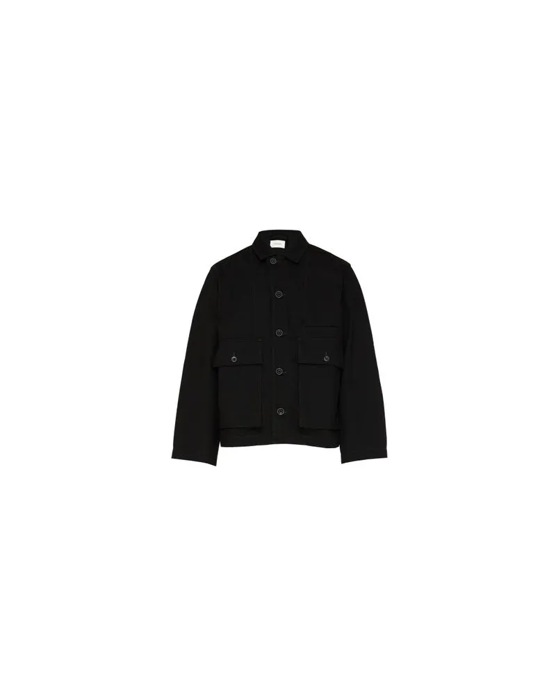 Christophe Lemaire Jacke in Boxy-Form Black