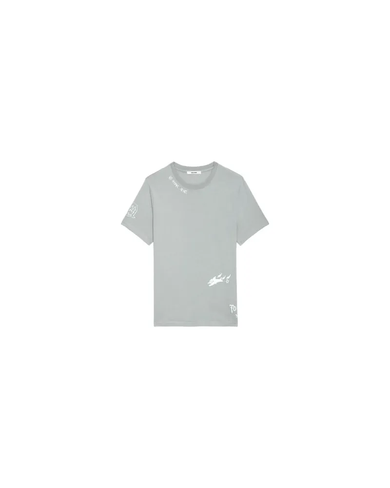 Zadig & Voltaire T-Shirt Ted Tag Grey