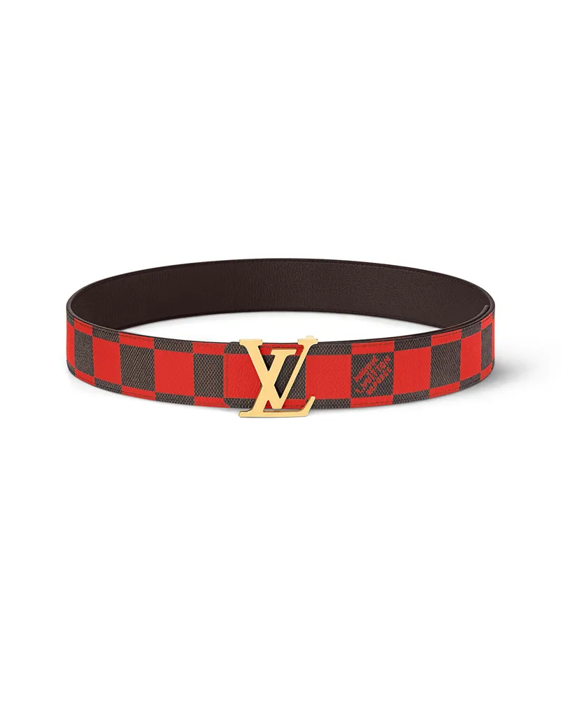 Louis Vuitton LV Initiales Wendegürtel 40 mm Red