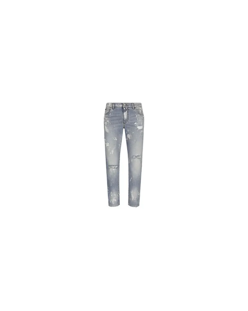 Dolce & Gabbana Slim-Jeans Multicolor