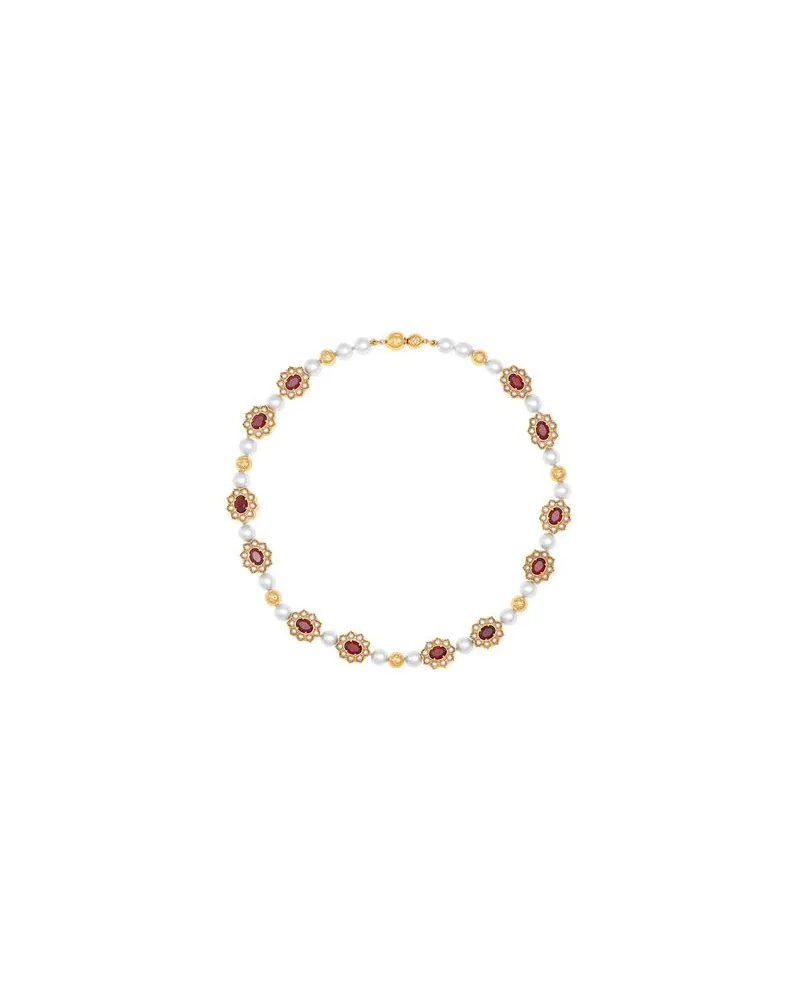 Louis Vuitton LV Dynasty Flower Necklace Multicolor