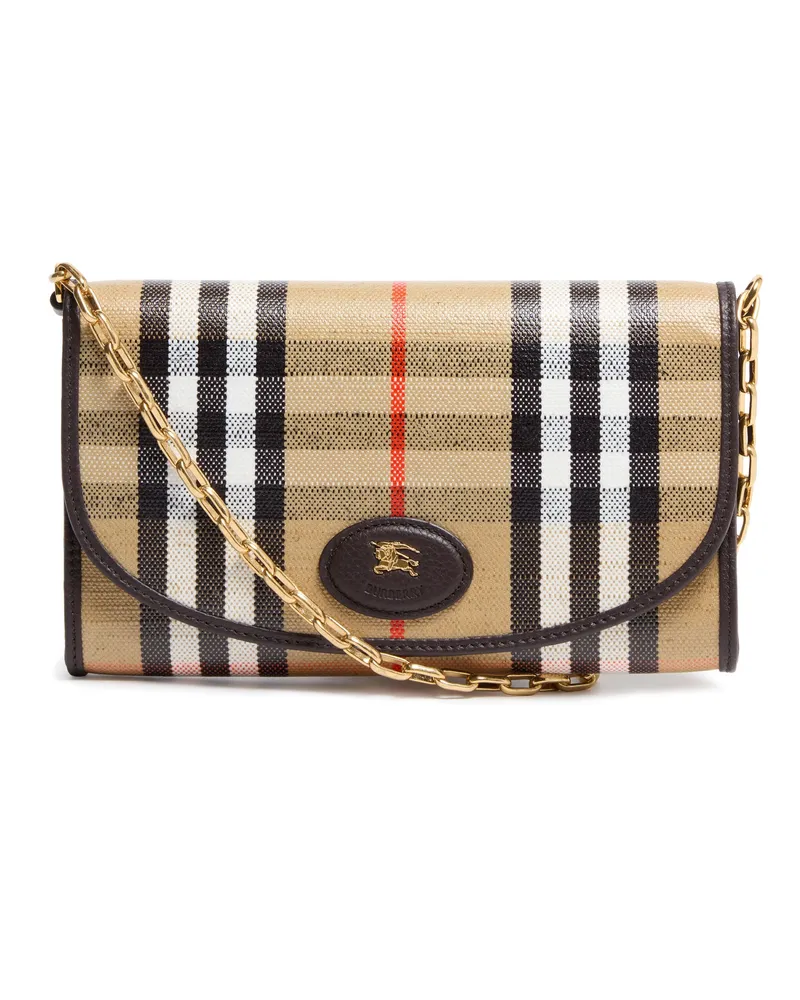Burberry Brieftasche Highlands mit Kette Beige