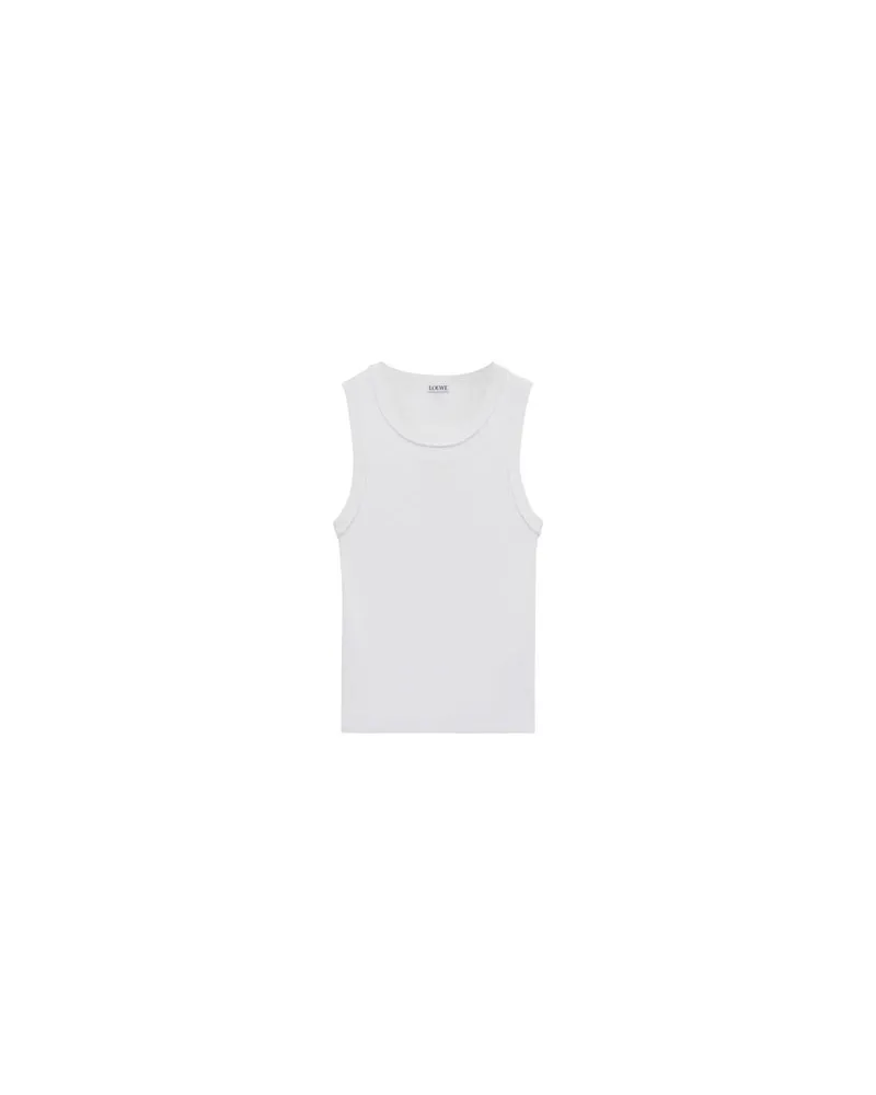Loewe Anagram tank top in stretch viscose White