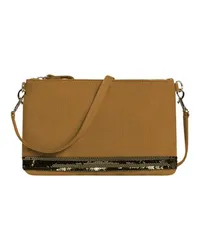 Vanessa Bruno Clutch mit Reißverschluss Brown