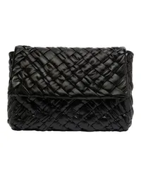 Bottega Veneta Rumple Messenger Crossbody-Tasche Black