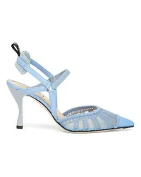 Fendi Slingback mit hohem Absatz Blue