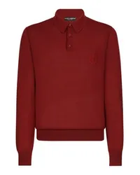 Dolce & Gabbana Pullover im Polo-Stil Purple