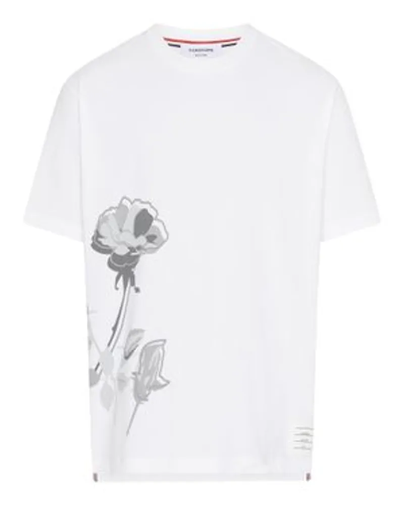 Thom Browne Kurzarm-T-Shirt Hector White