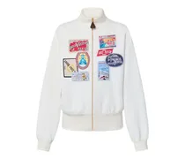 Sportive Jacke mit Aufnäher samt Élysée-Palast-Motiv