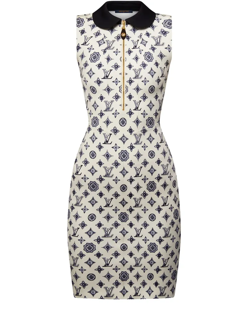 Louis Vuitton Eng anliegendes Kleid mit Monogram 