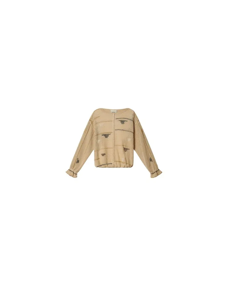 Isabel Marant Rundhalspullover Elyron Beige