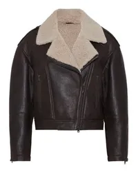 Brunello Cucinelli Bikerjacke Brown