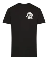 Moncler Kurzarm-T-Shirt mit Logo Brown