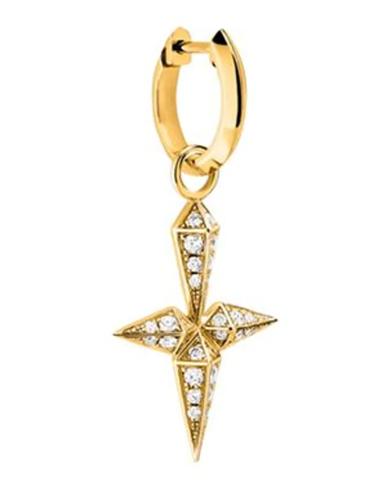 STATEMENT Creole Rockaway Cross Diamanten und Gelbgold Gold