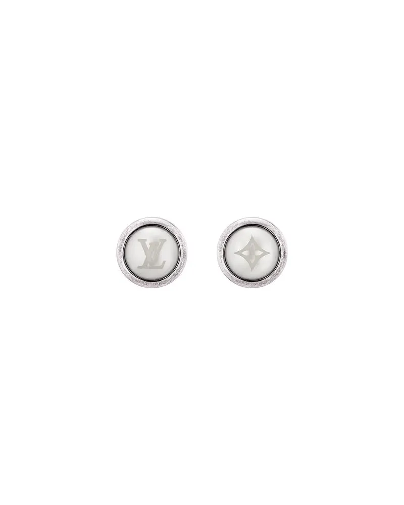 Louis Vuitton LV Pearls Rodeo Earrings Silver