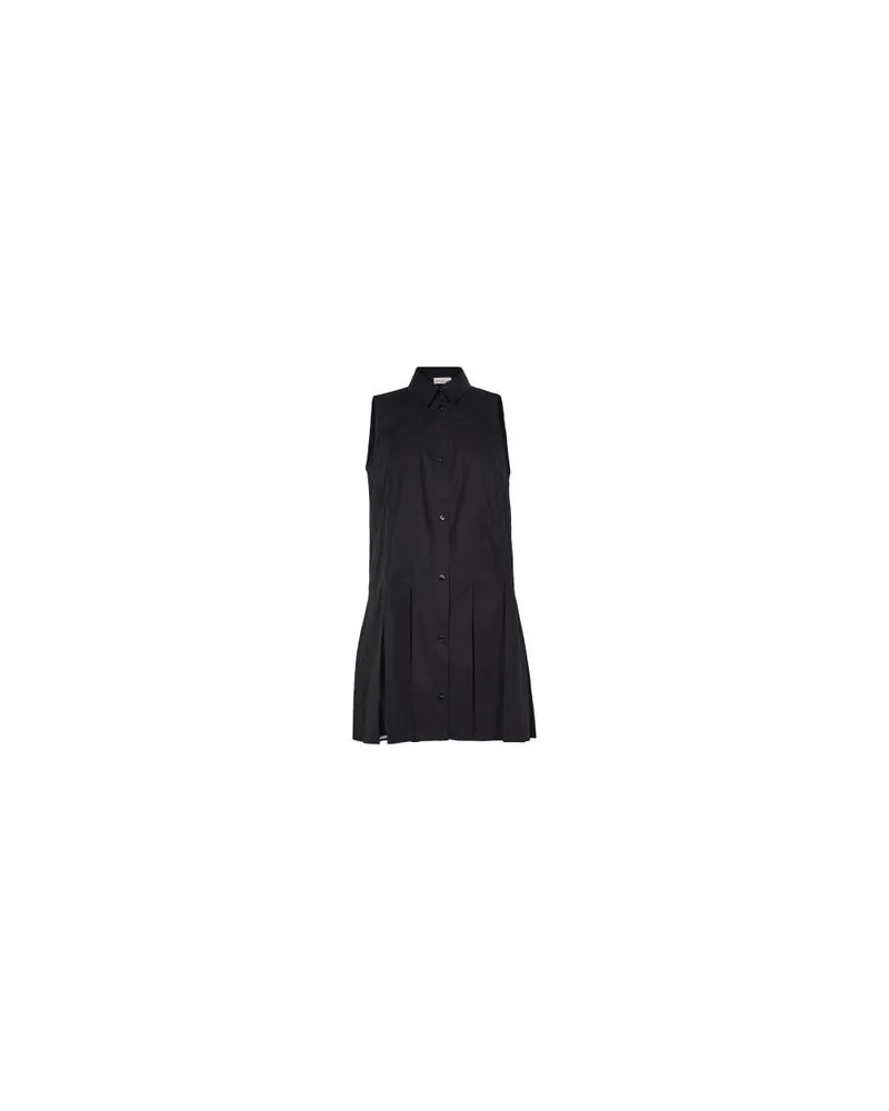 Moncler Mini shirt dress in cotton Black
